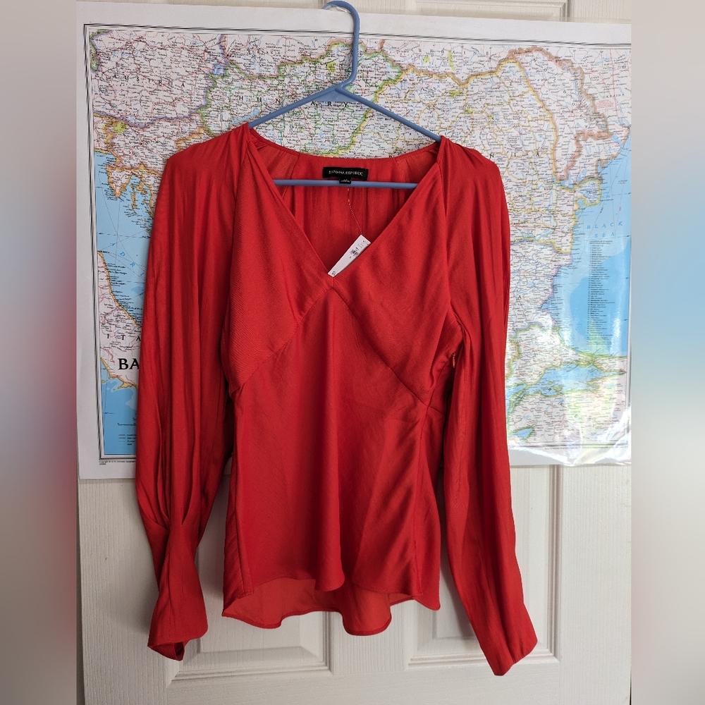 Banana Republic Red blouse